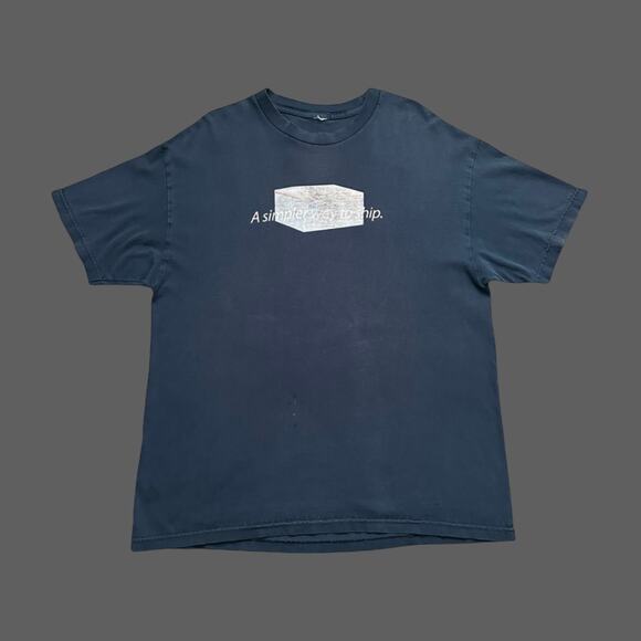 Vintage USPS Rare Graphic Tee Navy Blue Short Sleeve L/XL